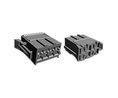 Socket Housing, Receptacle, 2 Rows, 8 Poles, Red